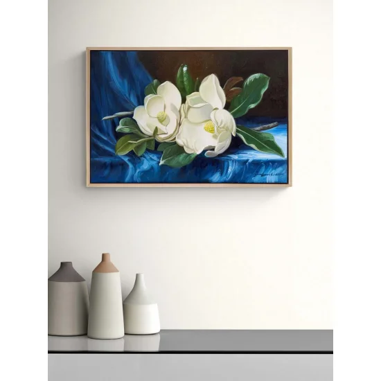 Delicate Magnolia Oil Painting
