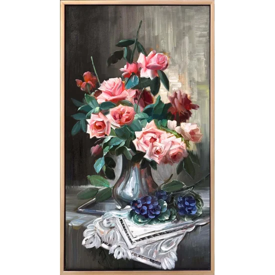 Roses Forgotten by Time Oil Painting