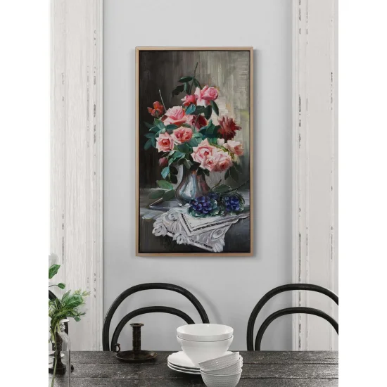 Roses Forgotten by Time Oil Painting