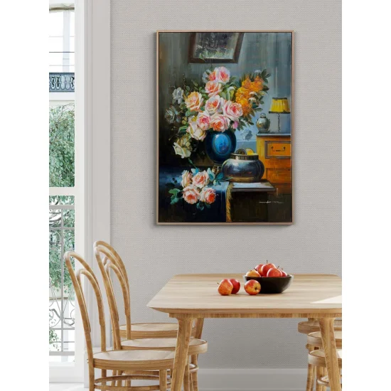 A Forgotten Bouquet of Roses Oil Painting