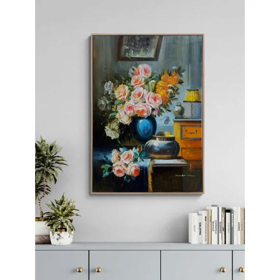 A Forgotten Bouquet of Roses Oil Painting