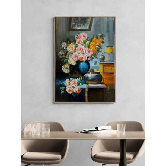 A Forgotten Bouquet of Roses Oil Painting