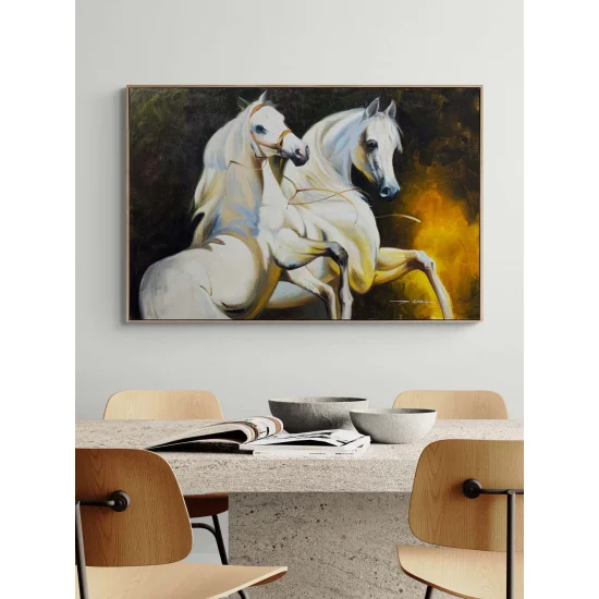 Özgürlüğün Şahlanışı Yağlı Boya Tablosu