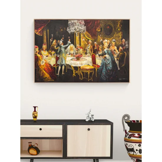 Palace Conversation Oil Painting