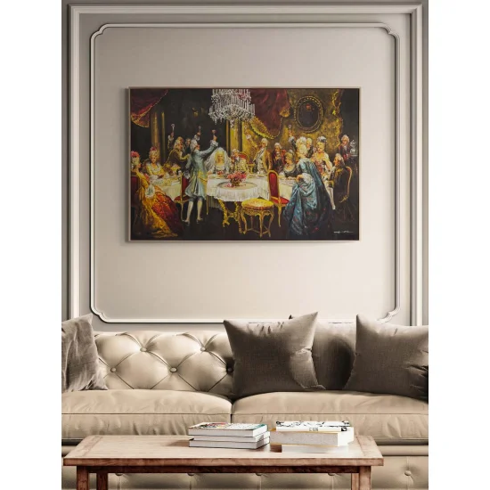 Palace Conversation Oil Painting