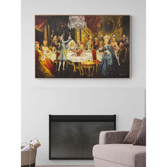 Palace Conversation Oil Painting