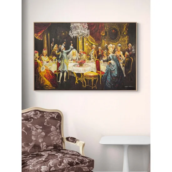 Palace Conversation Oil Painting