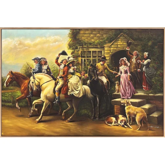 A Noble Welcome Oil Painting