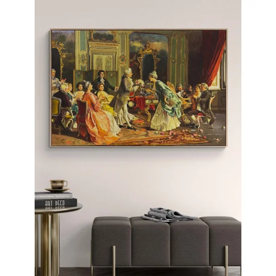 Greeting of Elegance Oil Painting