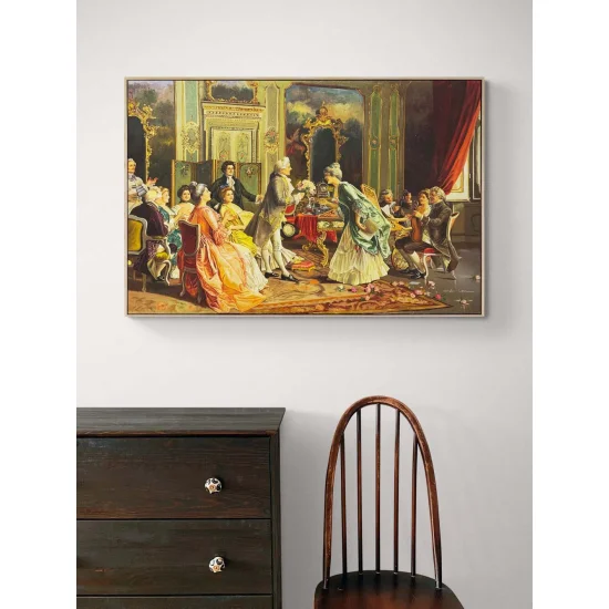 Greeting of Elegance Oil Painting