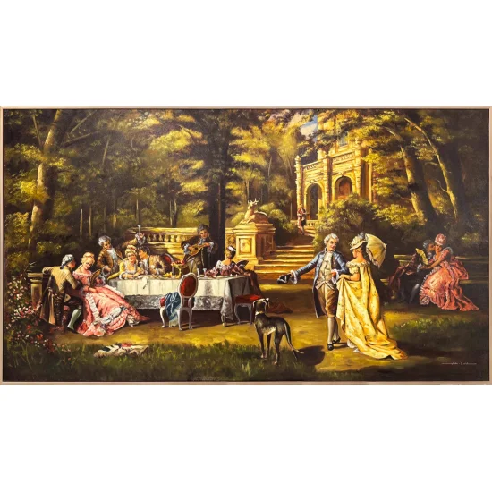 In the Palace Garden Oil Painting