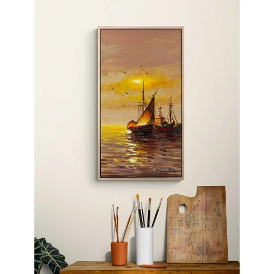 Boats of Old Istanbul Oil Painting