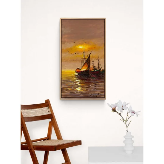 Boats of Old Istanbul Oil Painting