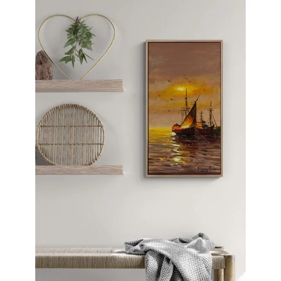 Boats of Old Istanbul Oil Painting