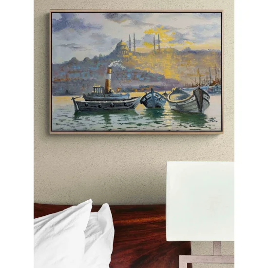 Süleymaniyeye Karşı Yağlı Boya Tablosu