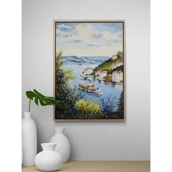 İstanbul’un Sessiz Nefesi Yağlı Boya Tablosu