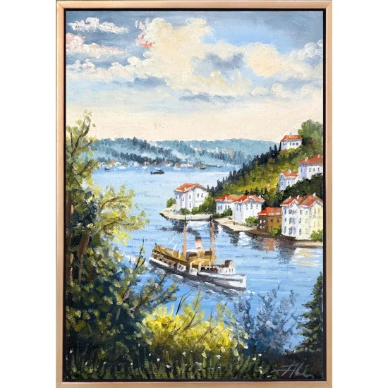 İstanbul’un Sessiz Nefesi Yağlı Boya Tablosu