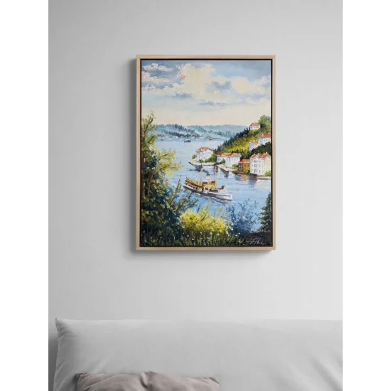 İstanbul’un Sessiz Nefesi Yağlı Boya Tablosu