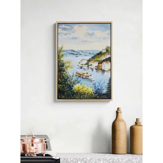 İstanbul’un Sessiz Nefesi Yağlı Boya Tablosu