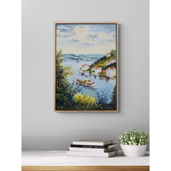 İstanbul’un Sessiz Nefesi Yağlı Boya Tablosu