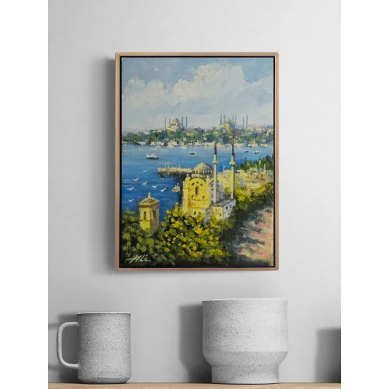 Zamanın İçinde Ortaköy Yağlı Boya Tablosu