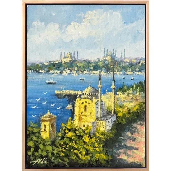 Zamanın İçinde Ortaköy Yağlı Boya Tablosu
