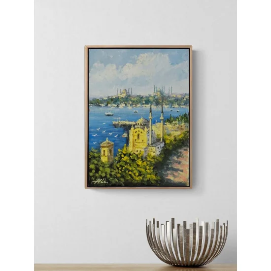 Zamanın İçinde Ortaköy Yağlı Boya Tablosu