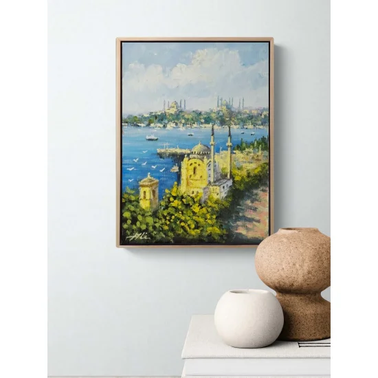 Zamanın İçinde Ortaköy Yağlı Boya Tablosu