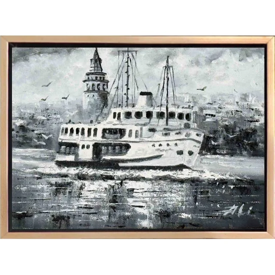 Journey of the City Lines Oil Painting