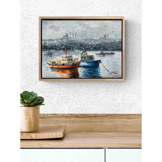 Istanbul Washing Ashore Oil Painting