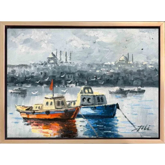 Istanbul Washing Ashore Oil Painting