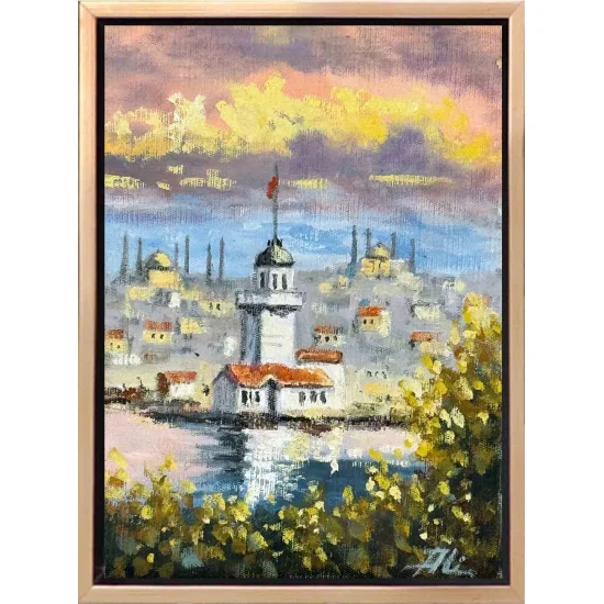 Sunset at the Maiden’s Tower Oil Painting