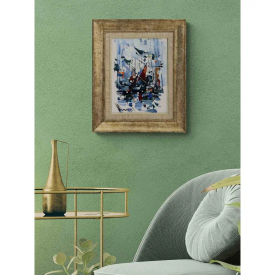 Mavi Serenad Yağlı Boya Tablosu