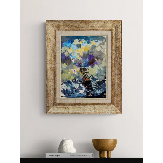 Deniz Üstünde Hatıralar Yağlı Boya Tablosu