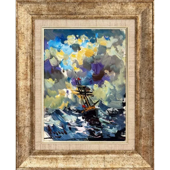Deniz Üstünde Hatıralar Yağlı Boya Tablosu