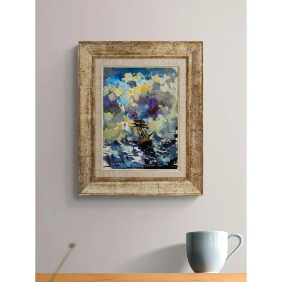 Deniz Üstünde Hatıralar Yağlı Boya Tablosu