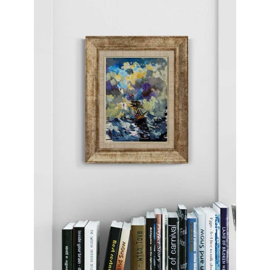 Deniz Üstünde Hatıralar Yağlı Boya Tablosu