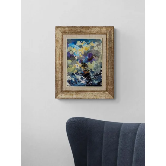 Deniz Üstünde Hatıralar Yağlı Boya Tablosu