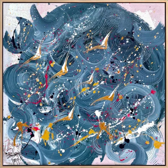 Mavi Bulutların Şarkısı Yağlı Boya Tablosu