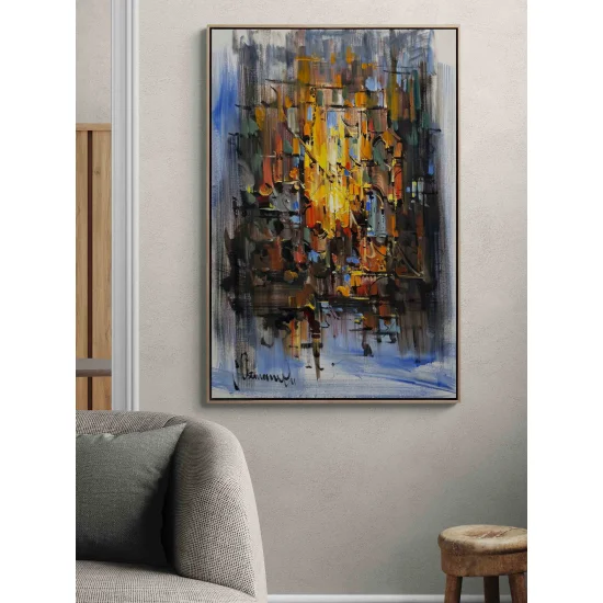 Işığın İzinde Yağlı Boya Tablosu