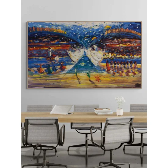 Aynı Denizde İstanbul Yağlı Boya Tablosu