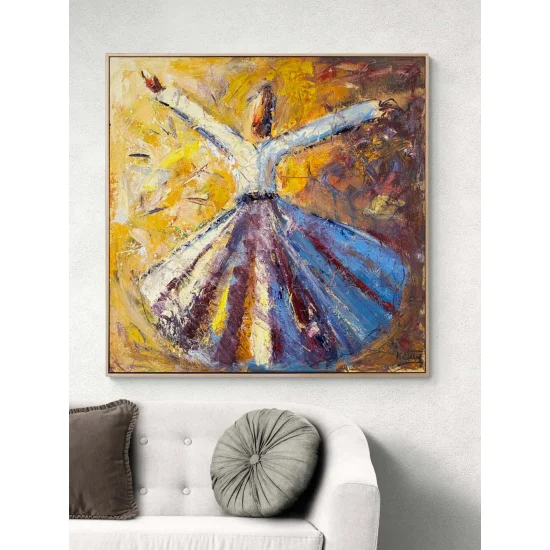 Sessiz İlahi Vakti Yağlı Boya Tablosu