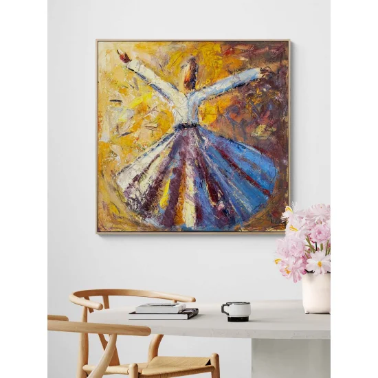 Sessiz İlahi Vakti Yağlı Boya Tablosu