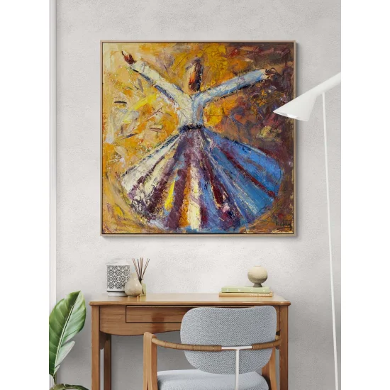 Sessiz İlahi Vakti Yağlı Boya Tablosu