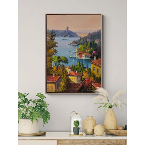 Among the Waterfront Mansions Oil Painting