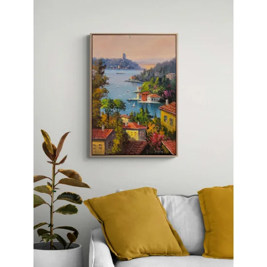 Among the Waterfront Mansions Oil Painting