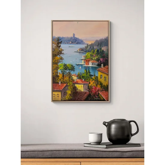 Among the Waterfront Mansions Oil Painting