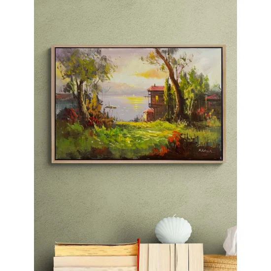 Istanbul’s Green Shores Oil Painting