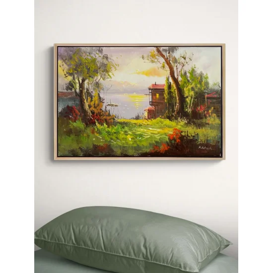 Istanbul’s Green Shores Oil Painting