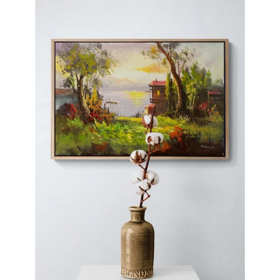 Istanbul’s Green Shores Oil Painting